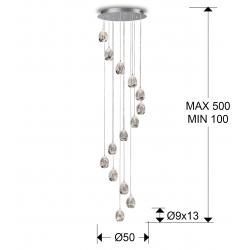 ROCIO-GRAN LAMP 14L CROMO 5M DIM