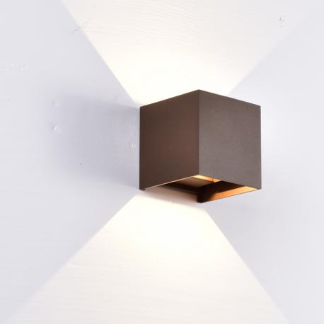 DAVOS APLIQUE EXTERIOR LED* 2*6W 2700K DIM CORTEN