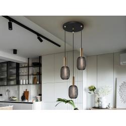 MICRON-LAMPARA 3L ORO/NEGRO