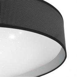 Plafon 72w Anastasia Negro/plata 5616lm 15x49x49 Cm 3000-4000-6500k