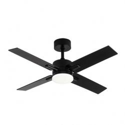 Ventilador Dc Talco 20w Negro 4aspas Negra/gris 6vel. 3000k,4000k,6500k 2350lm Remoto, Memoria, Temporizador 106d