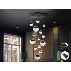 SPHERE-LAMPARA 14L CROMO D60 DIMABLE