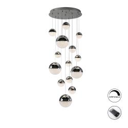 SPHERE-LAMPARA 14L CROMO D60 DIMABLE