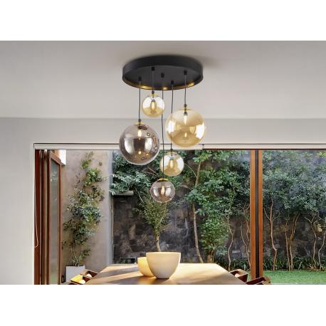 DARK-LAMPARA 5L NEGRO-LATON