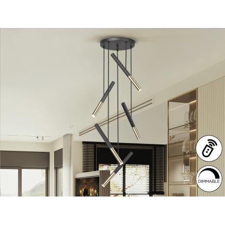 EDNA-LAMPARA 5L NEGRO-ORO DIM
