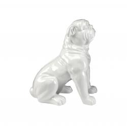 WHITE BULLDOG-FIGURA GRANDE BLANCA