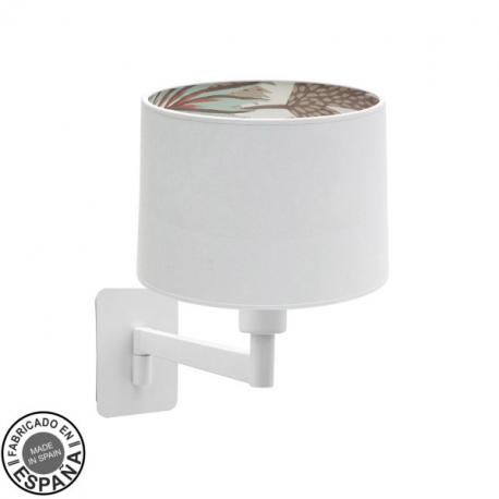 Aplique Tunez 1xe14 Blanco/blanco-estampado Abatible 26,5x22x30cm