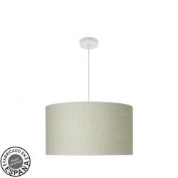 Colgante Moda 3xe27 Blanco/cañizo Blanco Regx50x50cm C/difusor