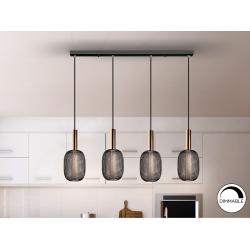 MICRON-LAMPARA 4L ORO/NEGRO