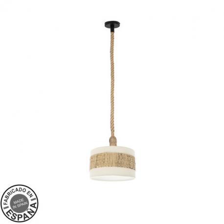 Colgante Nicaragua 1xe27 Blanco/natural 30d