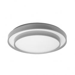 Plafon Fana 60w 3000-4200-6500k Blanco/plata 4,8x50x50cm 5400lm C/remoto