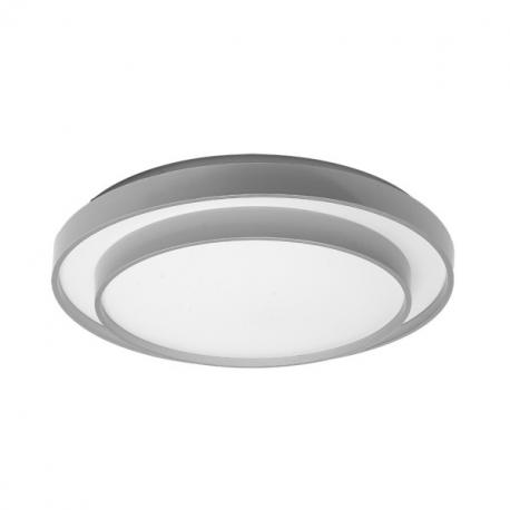 Plafon Fana 60w 3000-4200-6500k Blanco/plata 4,8x50x50cm 5400lm C/remoto