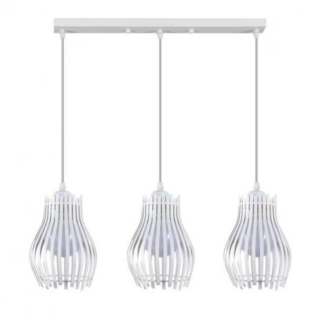 Regleta Ragusa Blanca 3xe27 Regx64x16cm
