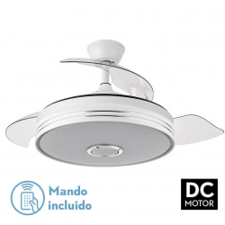 Ventilador Dc Matanuska 72w 7200lm Blanco Bluethooth 32/47x55/108d.4 Aspas Desp.6 Vel.3 Color.