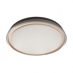 Plafon Picola 60w 3000-4200-6500k Negro/oro 7x50x50cm 5400lm C/remoto