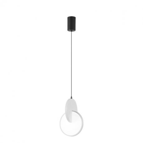 Colgante Carlota 1l Negro/Blanco 17w 6500k 2380lm C/remoto Regx18x18cm