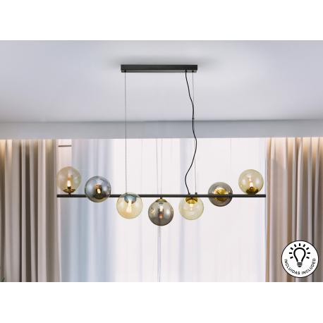 INOA-LAMPARA 7L NEGRO-SMOKE-AMBAR