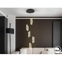 ILIADA- LAMPARA 5L NEGRO-ORO D30