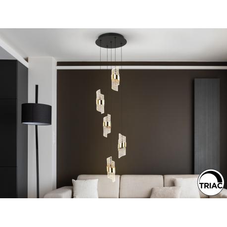 ILIADA- LAMPARA 5L NEGRO-ORO D30
