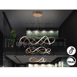 MOLLY-LAMP 3 AROS 110D ORO ROSA DIM