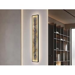 STONE-APLIQUE/PLAFON LED CCT -NEGRO L100