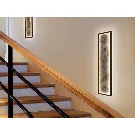 STONE- APLIQUE/PLAFON LED CCT-NEGRO L60