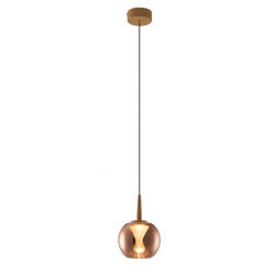 ANDROMEDA COLGANTE 1L - BASE ORO - CRISTAL COPPER 8938
