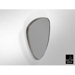 ORIO-ESPEJO TRIANG. 84X55 PLATA