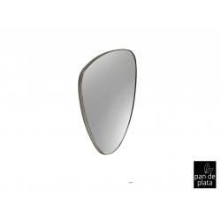 ORIO-ESPEJO TRIANG. 84X55 PLATA