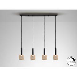 LAMPARA 4L ·SINCRO· NEGRO/ORO