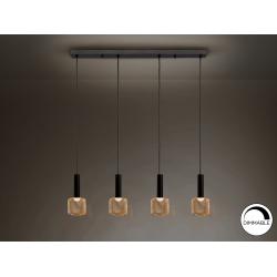LAMPARA 4L ·SINCRO· NEGRO/ORO