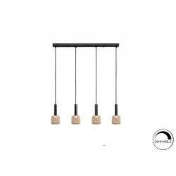 LAMPARA 4L ·SINCRO· NEGRO/ORO