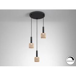 LAMPARA 3L ·SINCRO· NEGRO/ORO