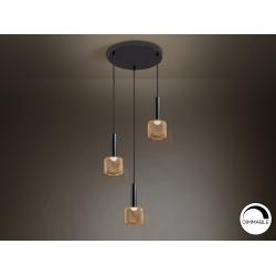 LAMPARA 3L ·SINCRO· NEGRO/ORO