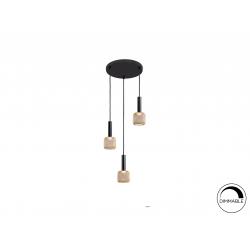 LAMPARA 3L ·SINCRO· NEGRO/ORO