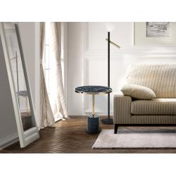 MESA AUX.·DEKALA·NEGRO/ORO Ø46