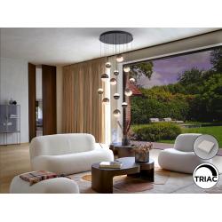 ORBES-LAMPARA 13L NEGRO/COBRE/LATON
