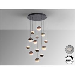 ORBES-LAMPARA 13L NEGRO/COBRE/LATON