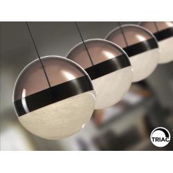 ORBES- LAMPARA 4L CROMO NEGRO