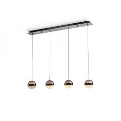 ORBES- LAMPARA 4L CROMO NEGRO