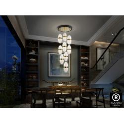 GARDEN- LAMPARA 9L NEGRO-BRONCE