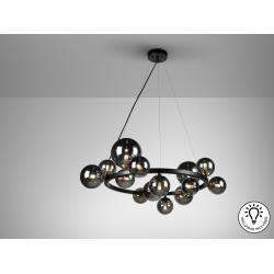 LAMPARA 14L ·ASTROS· NEGRO