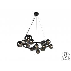 LAMPARA 14L ·ASTROS· NEGRO