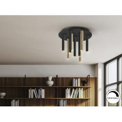 PLAFON·VARAS·ORO/NEGRO 9L