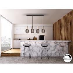 MICRON-LAMPARA 4L ORO/NEGRO
