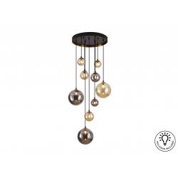 DARK-LAMPARA 9L NEGRO-LATON