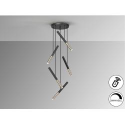 EDNA-LAMPARA 5L NEGRO-ORO DIM