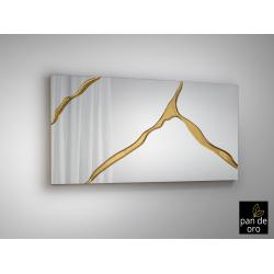 SURCOS II-ESPEJO PAN ORO 80X180