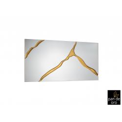 SURCOS II-ESPEJO PAN ORO 80X180