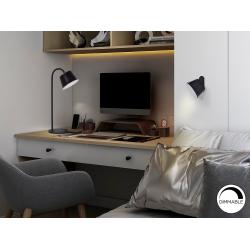 CUCO-SOBREMESA LED NEGRO